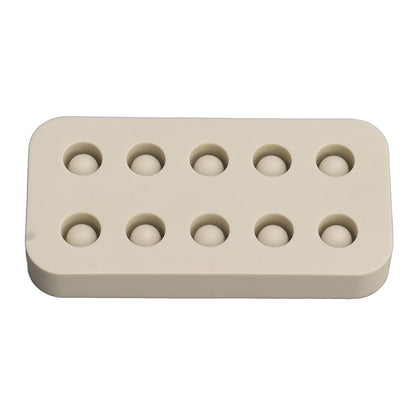 Wax Queen Grafting Cups Silicone Mold Beekeeping Beeswax Queen Cell Cups Making Mold 2 Rows 96x48x14mm - view 5