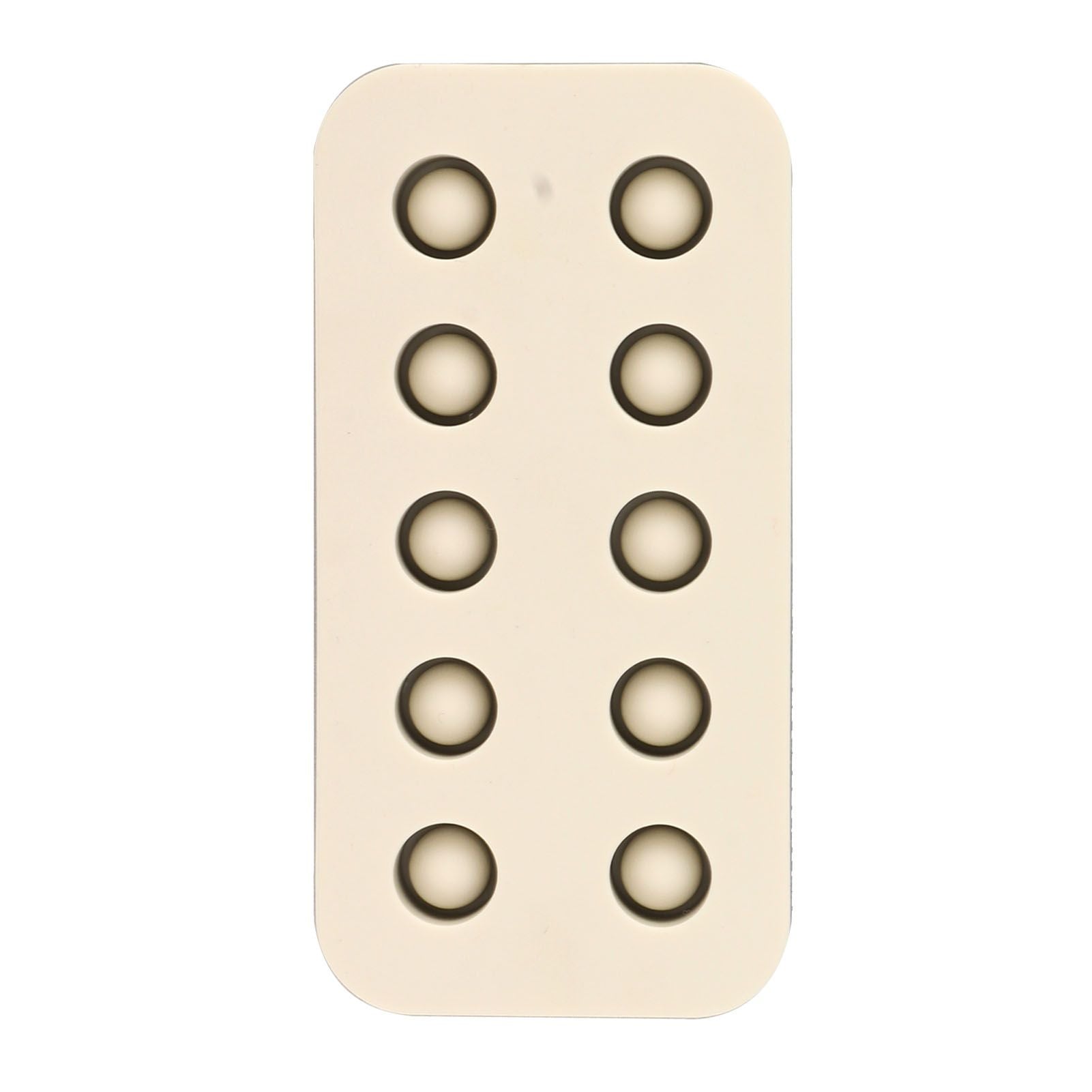 Wax Queen Grafting Cups Silicone Mold Beekeeping Beeswax Queen Cell Cups Making Mold 2 Rows 96x48x14mm - view 6