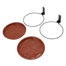 Tree Mounted Bird Feeder Tree Mounted Bird Bath Bowl with Heavy Duty Metal Ring for Backyard Terrace 2 Pot and 2 Bracket - view 2
