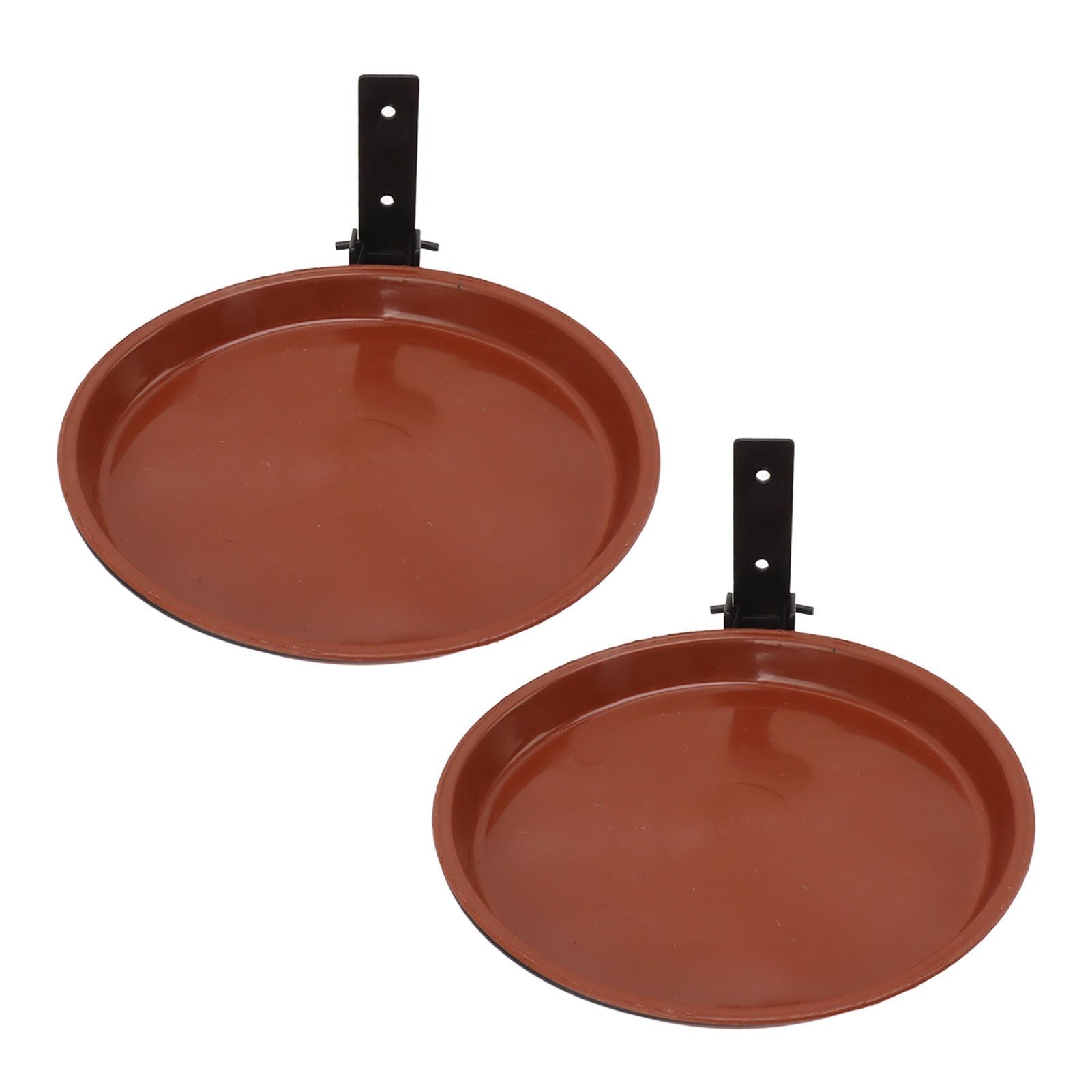 Tree Mounted Bird Feeder Tree Mounted Bird Bath Bowl with Heavy Duty Metal Ring for Backyard Terrace 2 Pot and 2 Bracket - view 3