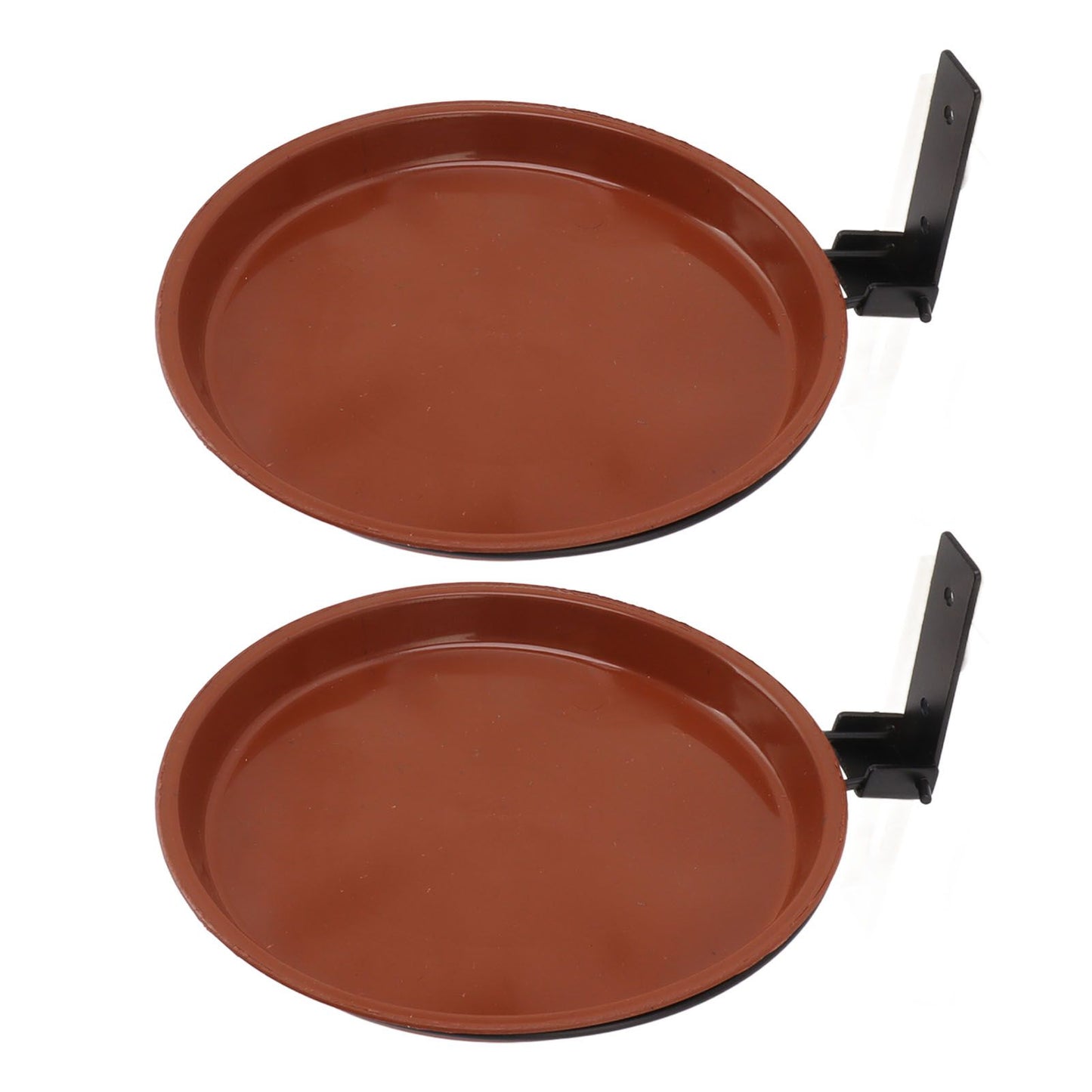 Tree Mounted Bird Feeder Tree Mounted Bird Bath Bowl with Heavy Duty Metal Ring for Backyard Terrace 2 Pot and 2 Bracket - view 4
