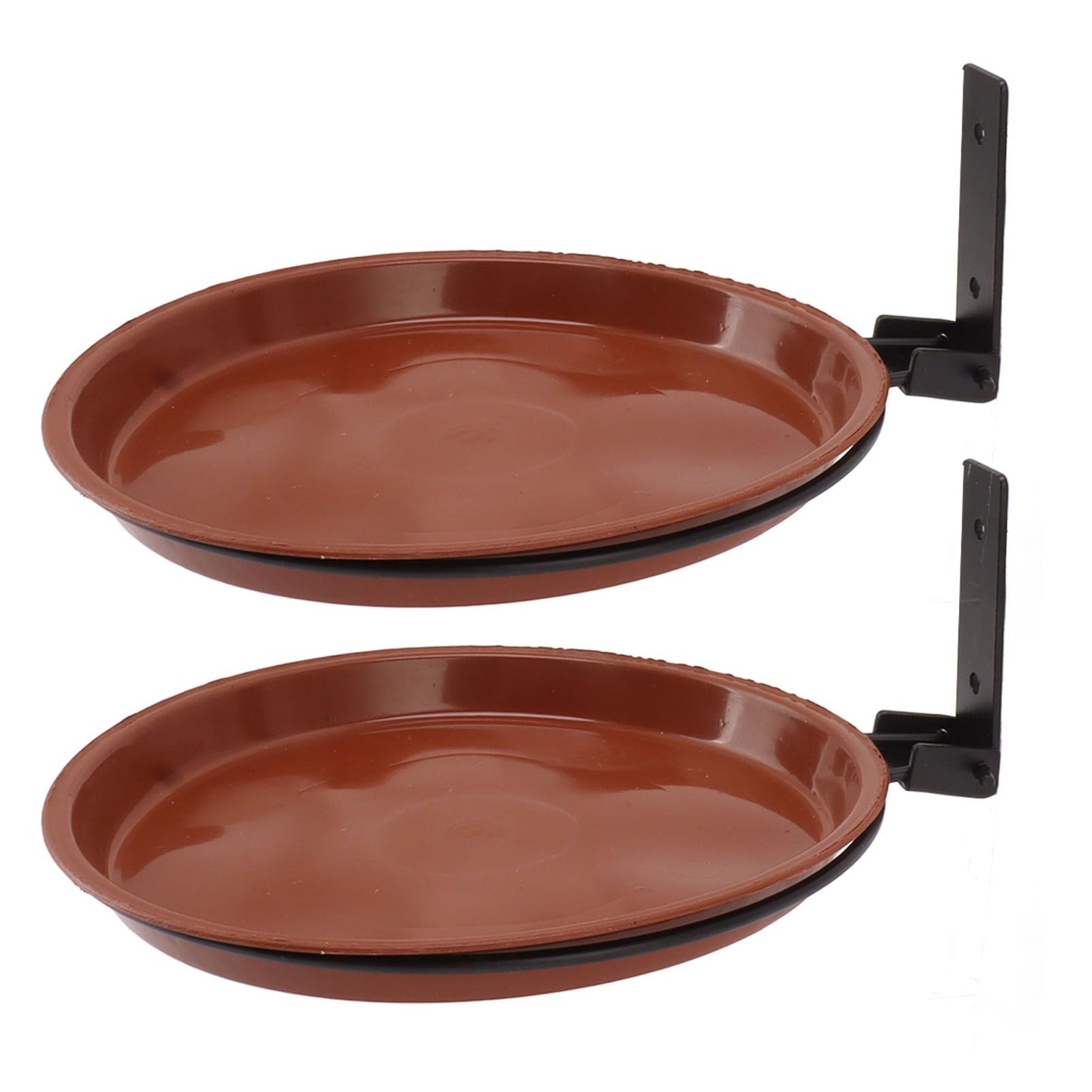 Tree Mounted Bird Feeder Tree Mounted Bird Bath Bowl with Heavy Duty Metal Ring for Backyard Terrace 2 Pot and 2 Bracket - view 5