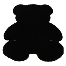 Cute Bedroom Rug Soft Bear Shaped Shaggy Floor Mat for Kids Teen Girls Room Floor Living Room Black 45x60 - view 2