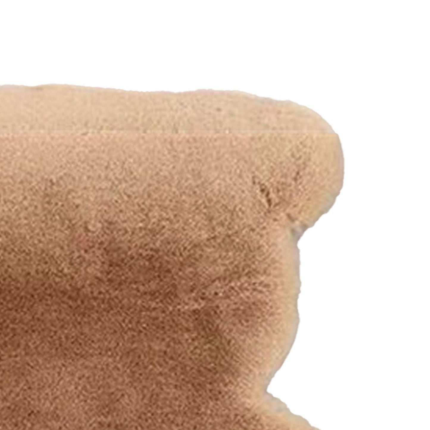 Cute Bedroom Rug Soft Bear Shaped Shaggy Floor Mat for Kids Teen Girls Room Floor Living Room Khaki 45x60 - view 7