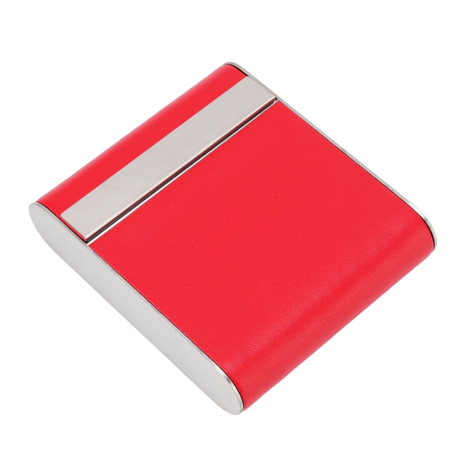 Aluminum Alloy Cigarette Case Box Hold 20pcs Flip for Men Women Smoking Accessories Red - view 3