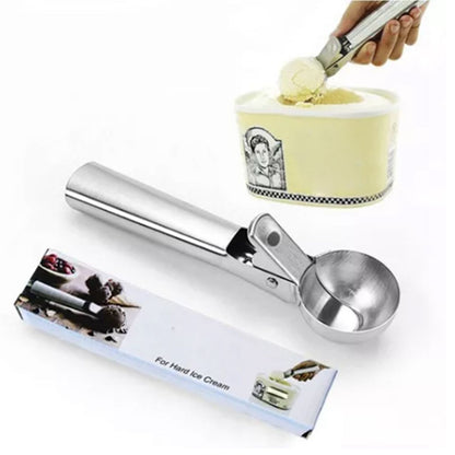 Ice Cream Scoop Stainless Steel Cookie Scoop Multifunctional Manual Portable Ice Cream Scooper for Home Hotel Restaurant - view 2
