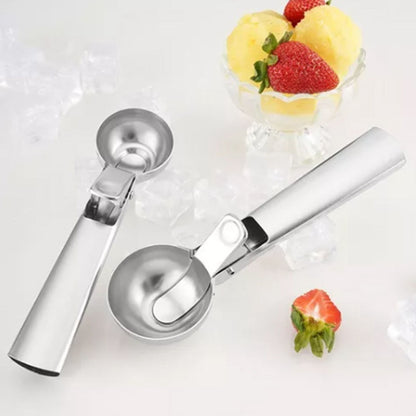 Ice Cream Scoop Stainless Steel Cookie Scoop Multifunctional Manual Portable Ice Cream Scooper for Home Hotel Restaurant - view 5