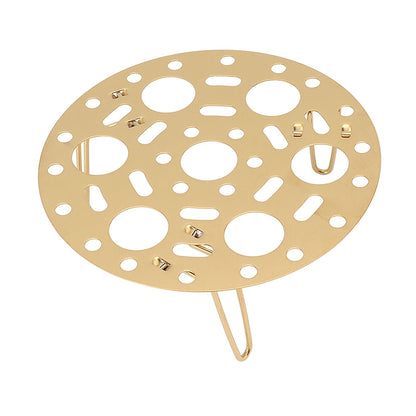Steaming Rack Stainless Foldable Multi Function Steel Steaming Tray Dumplings Egg Steaming Tool for Home Restaurant Gold - view 4