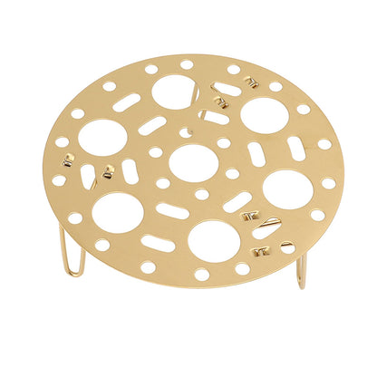 Steaming Rack Stainless Foldable Multi Function Steel Steaming Tray Dumplings Egg Steaming Tool for Home Restaurant Gold - view 5