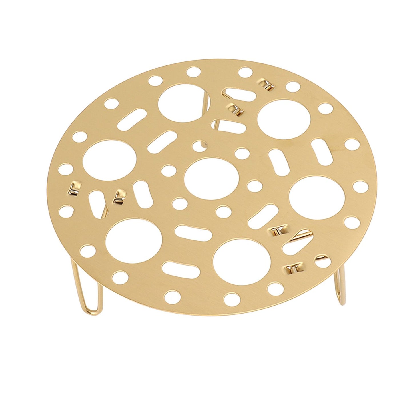 Steaming Rack Stainless Foldable Multi Function Steel Steaming Tray Dumplings Egg Steaming Tool for Home Restaurant Gold - view 6