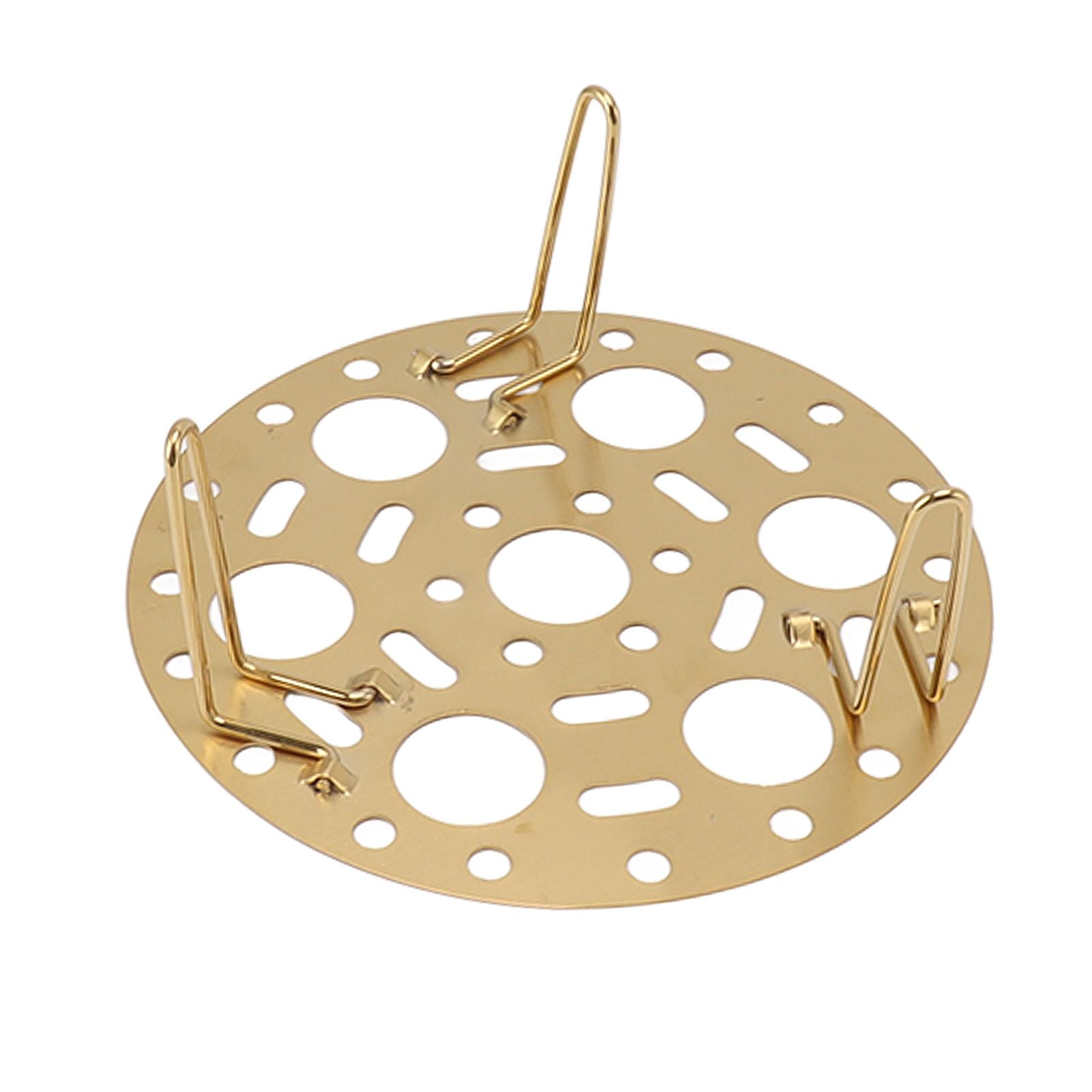 Steaming Rack Stainless Foldable Multi Function Steel Steaming Tray Dumplings Egg Steaming Tool for Home Restaurant Gold - view 9