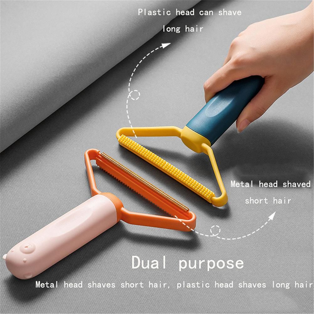 3 Pcs Double Headed Hair Removal Brush Hair Remover Manual Sofa Pet Hair Removal Suction Brush Does Not Hurt Clothes - view 4