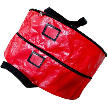 Double Layer Christmas Wreath Storage Bag Large Capacity Wreath Storage Container Wreath Storage Box with Dual Zippers and Handles - view 5