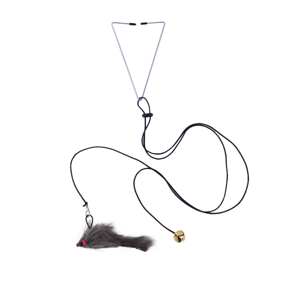 Automatic Cat Toy with Adjustable Elastic Rope Pet Toy Door Window Hanging Mouses Self Playing Toys for Cats - view 6