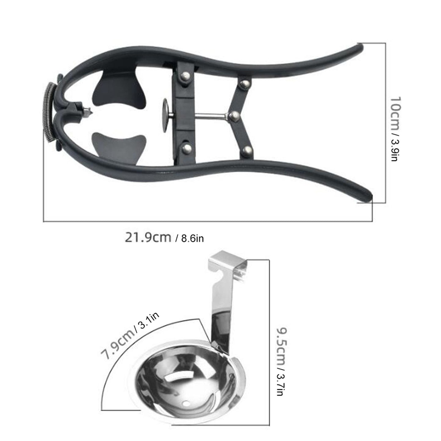 Stainless Steel Egg Opener Egg Separator Tool Manual Egg Opener Separator Kitchen Tools Accessories - view 6