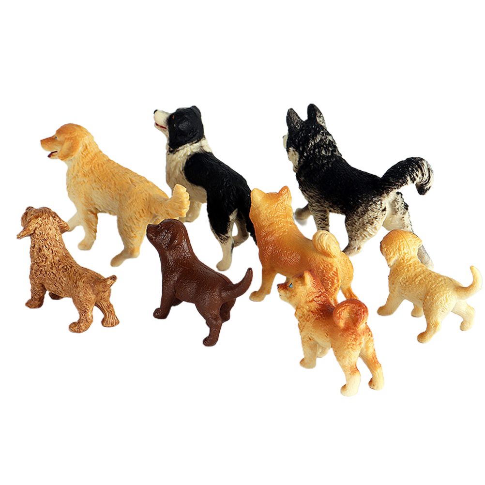 Dog Figurines Model Toy Set Simulation PVC Dog Figures Animals Toy Playset Educational Learning Toys for Kids - view 3