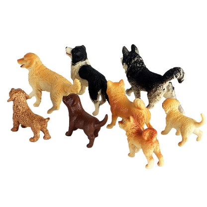 Dog Figurines Model Toy Set Simulation PVC Dog Figures Animals Toy Playset Educational Learning Toys for Kids - view 3