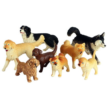 Dog Figurines Model Toy Set Simulation PVC Dog Figures Animals Toy Playset Educational Learning Toys for Kids - view 5