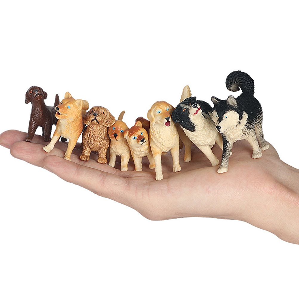 Dog Figurines Model Toy Set Simulation PVC Dog Figures Animals Toy Playset Educational Learning Toys for Kids - view 6