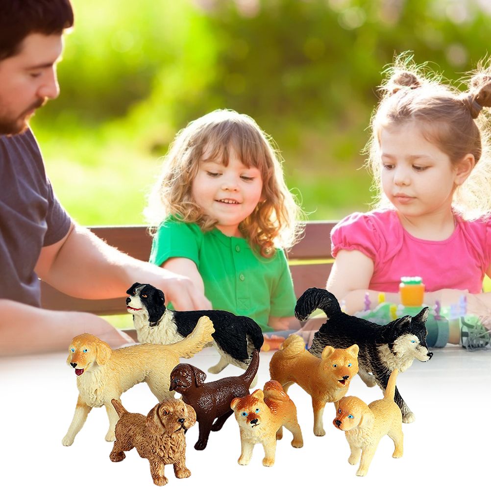 Dog Figurines Model Toy Set Simulation PVC Dog Figures Animals Toy Playset Educational Learning Toys for Kids - view 8