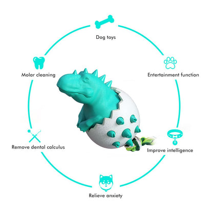 Funny Dinosaur Egg Dog Chew Pet Toys Durable Rubber Dog Toy Ideal for Puppy Dogs Clean Teeth and Prevent Dental Calculus - view 6