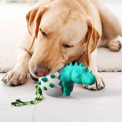 Funny Dinosaur Egg Dog Chew Pet Toys Durable Rubber Dog Toy Ideal for Puppy Dogs Clean Teeth and Prevent Dental Calculus - view 8