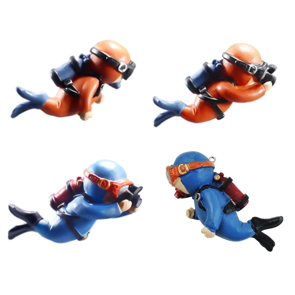 Aquarium Miniature Decoration Diver Figure Fish Tank Decoration Landscape Aquarium Accessories - view 3