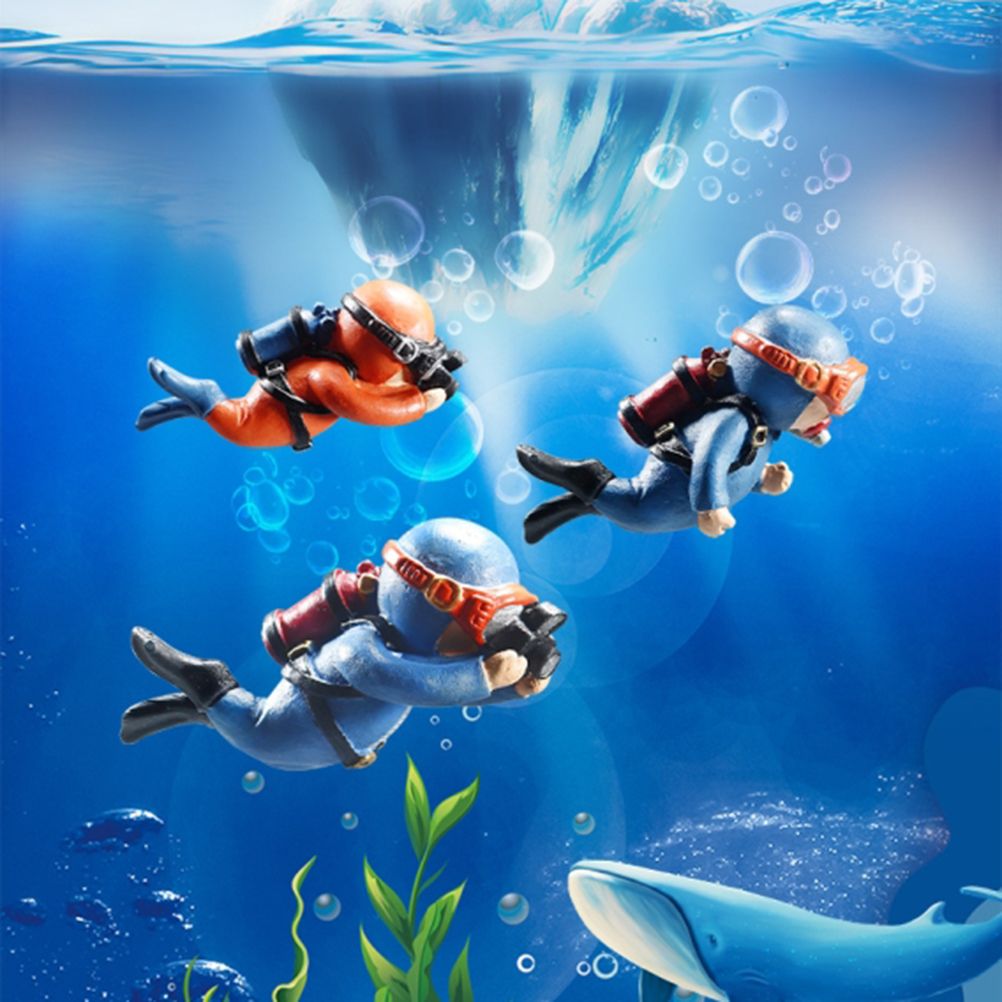 Aquarium Miniature Decoration Diver Figure Fish Tank Decoration Landscape Aquarium Accessories - view 4