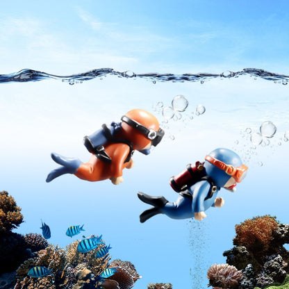 Aquarium Miniature Decoration Diver Figure Fish Tank Decoration Landscape Aquarium Accessories - view 5