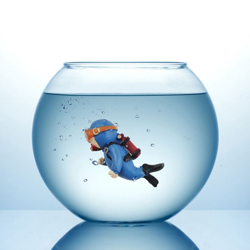 Aquarium Miniature Decoration Diver Figure Fish Tank Decoration Landscape Aquarium Accessories - view 6