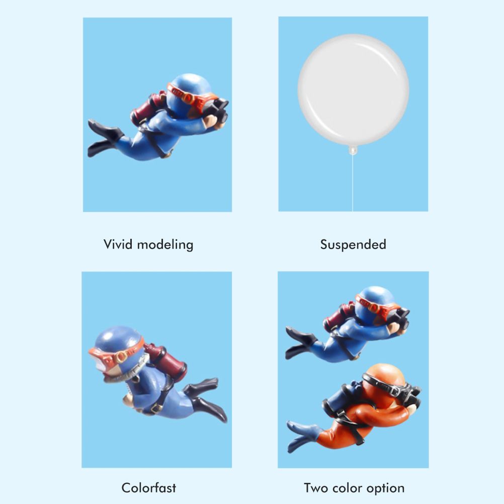 Aquarium Miniature Decoration Diver Figure Fish Tank Decoration Landscape Aquarium Accessories - view 7