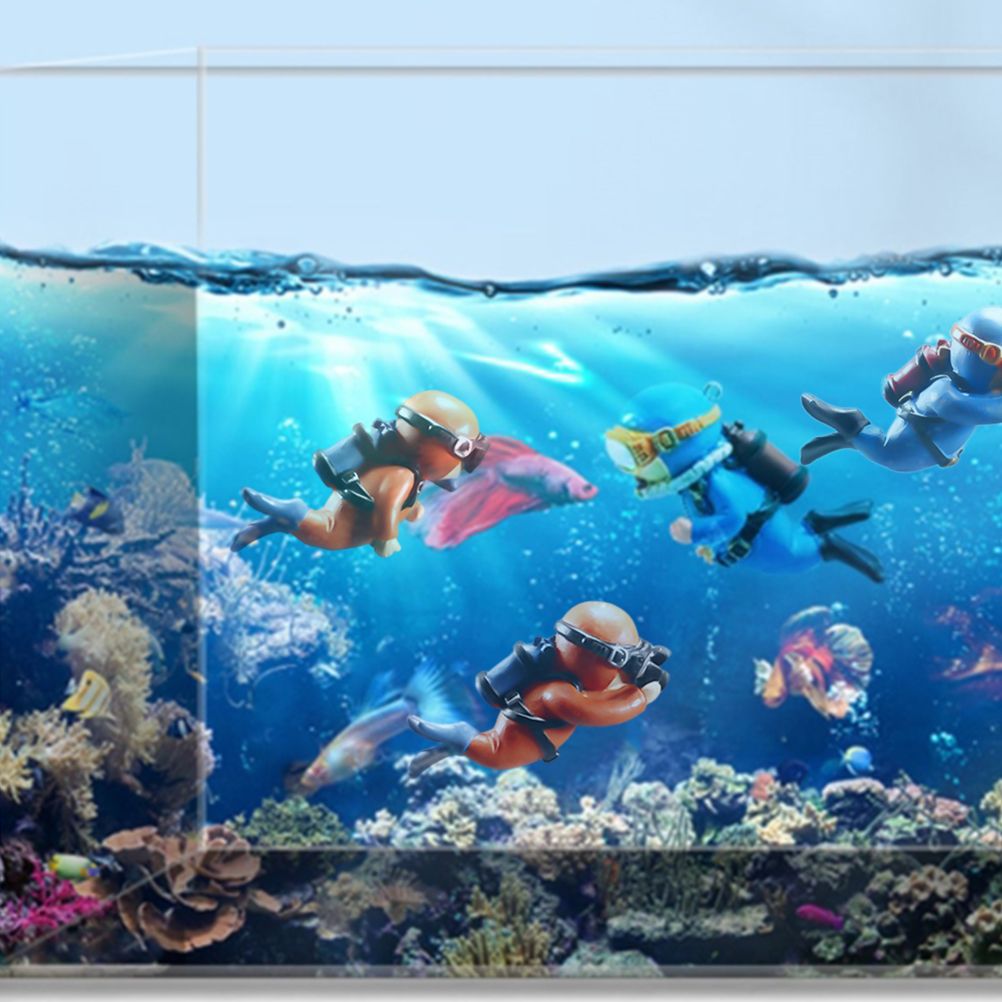 Aquarium Miniature Decoration Diver Figure Fish Tank Decoration Landscape Aquarium Accessories - view 8