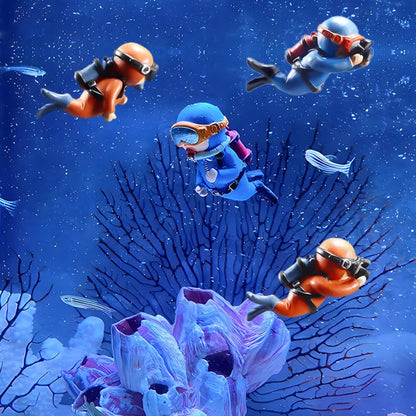Aquarium Miniature Decoration Diver Figure Fish Tank Decoration Landscape Aquarium Accessories - view 10