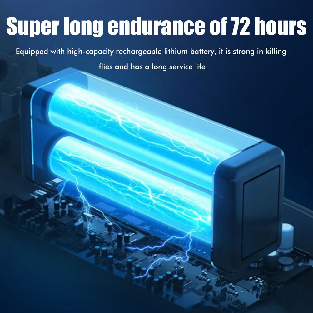 Electric Automatic Rotating Fly Trap Rechargeable Powerful Household Fly Trap for Family Indoor Use - view 6