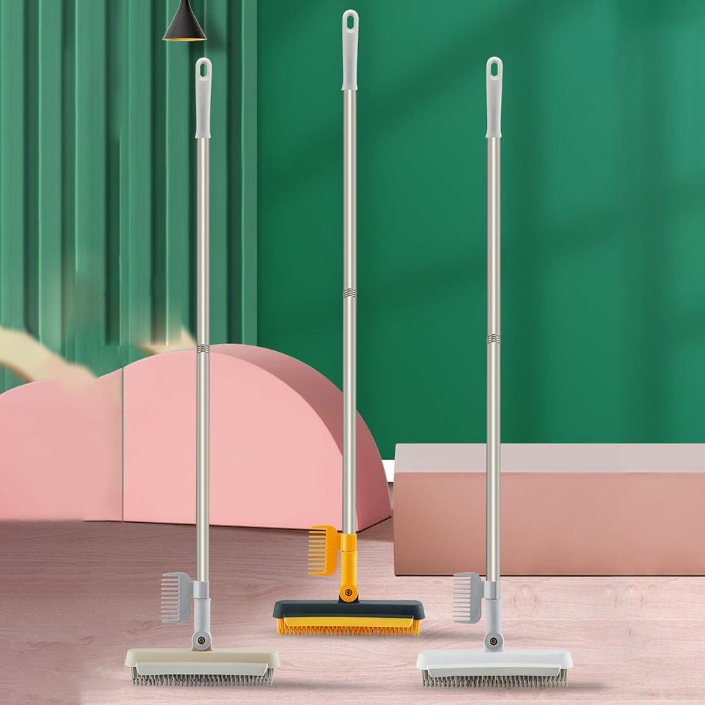 2 in 1 Floor Brush Scrub Brush Cleaning Brush with Adjustable Long Handle Bathroom Kitchen Floor Crevice Cleaning Brush - view 7