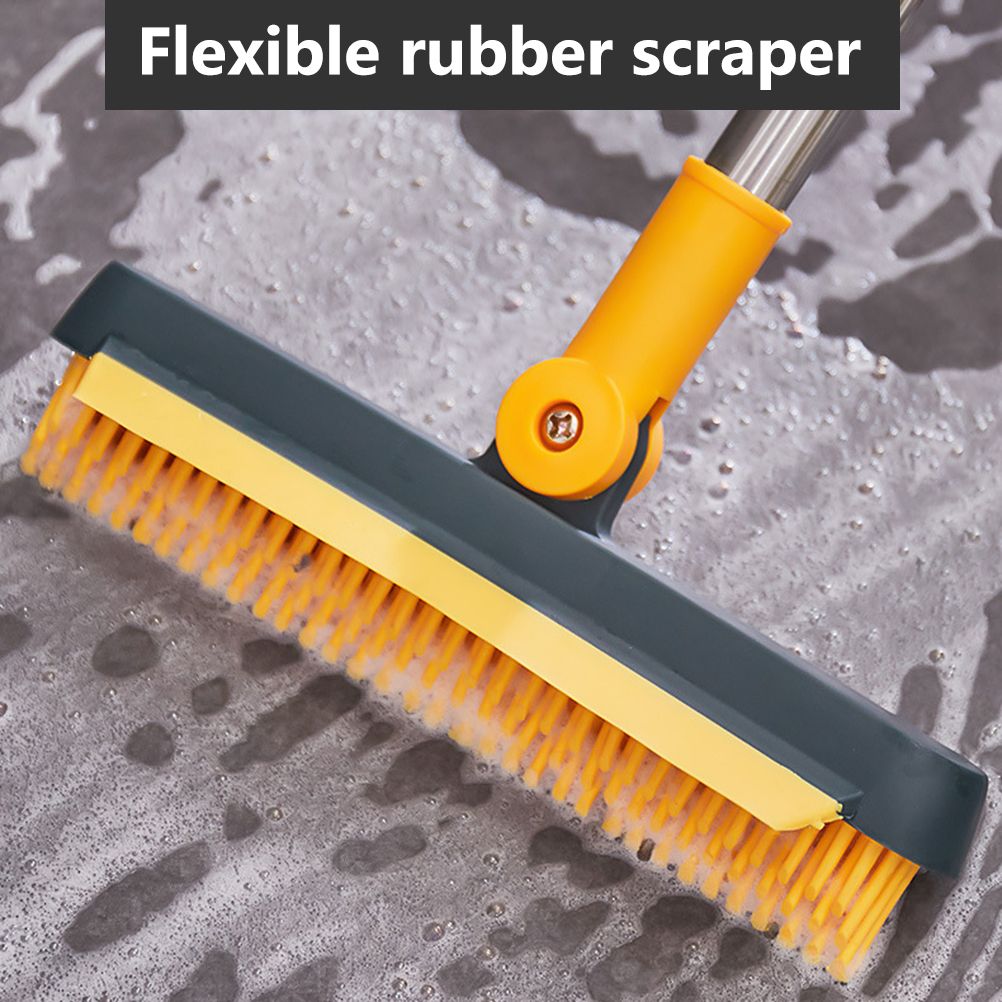 2 in 1 Floor Brush Scrub Brush Cleaning Brush with Adjustable Long Handle Bathroom Kitchen Floor Crevice Cleaning Brush - view 9