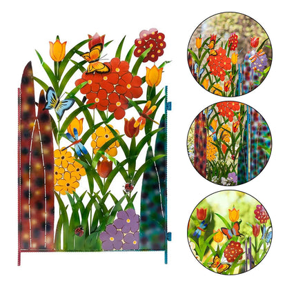 Garden Fence Border Iron Flower Decorative Garden Fencing Panel for Dog Yard Patio Outdoor - view 2