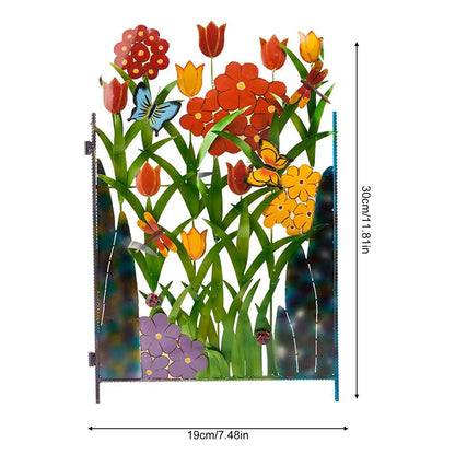 Garden Fence Border Iron Flower Decorative Garden Fencing Panel for Dog Yard Patio Outdoor - view 4