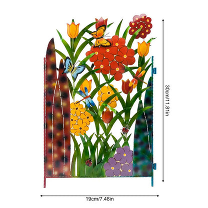 Garden Fence Border Iron Flower Decorative Garden Fencing Panel for Dog Yard Patio Outdoor - view 5