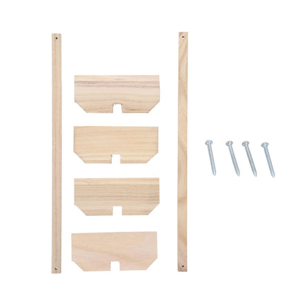 2 Set Chicken Wooden Perches Large Wooden Bird Stand Training Hens Roosting Bar for Rooster Parrots Pet Supplies - view 2