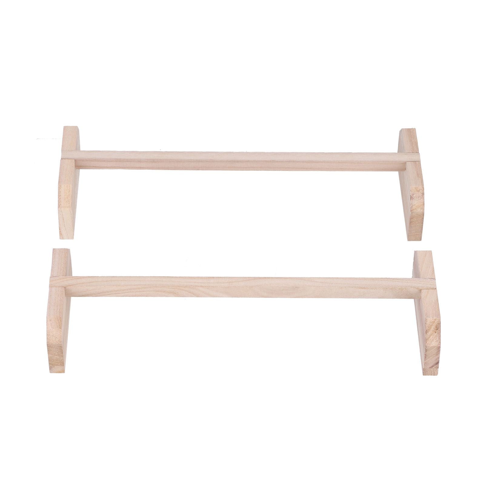 2 Set Chicken Wooden Perches Large Wooden Bird Stand Training Hens Roosting Bar for Rooster Parrots Pet Supplies - view 4