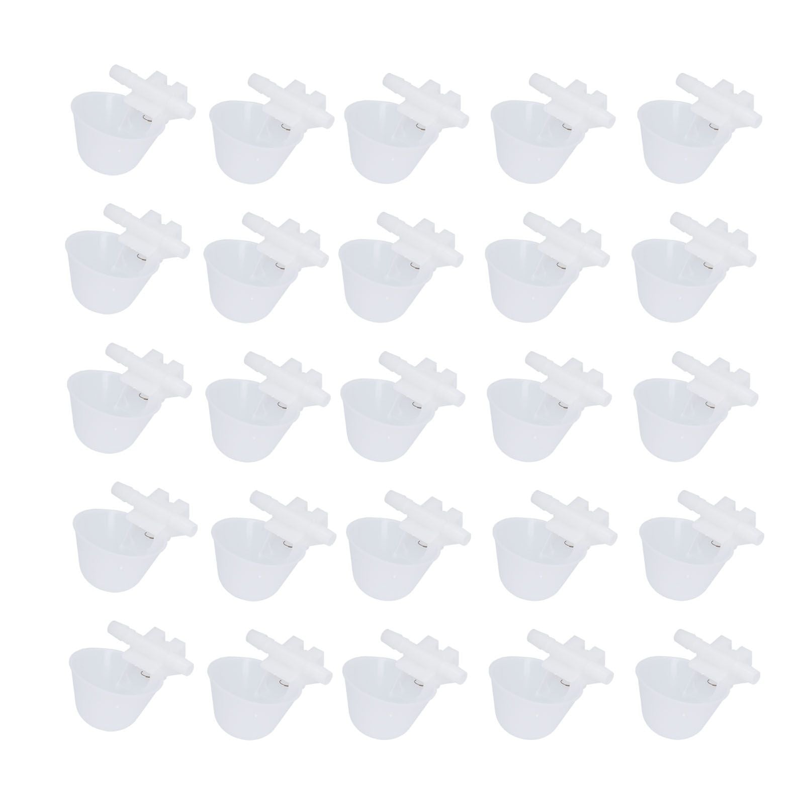 25PCS Chicken Water Bowl Hanging Drinking Bowl Automatic Poultry Drinking Cup Farming Supplies