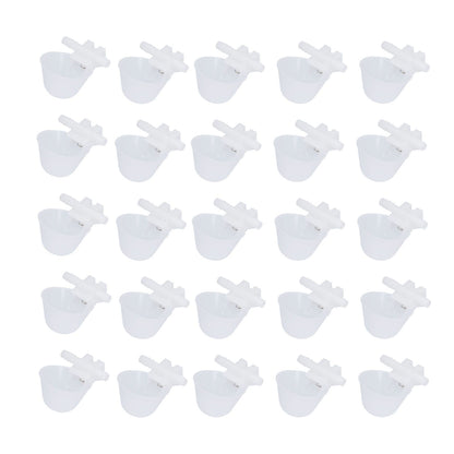 25PCS Chicken Water Bowl Hanging Drinking Bowl Automatic Poultry Drinking Cup Farming Supplies