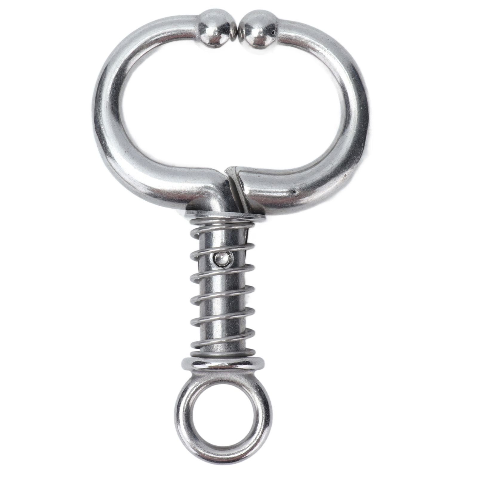 Cattle Nose Ring Stainless Steel Cattle Nose Clamp Bull Cow W Spring Nose Ring for FarmS