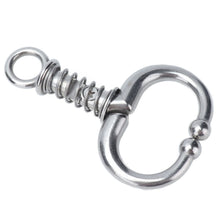 Cattle Nose Ring Stainless Steel Cattle Nose Clamp Bull Cow W Spring Nose Ring for FarmS - view 2