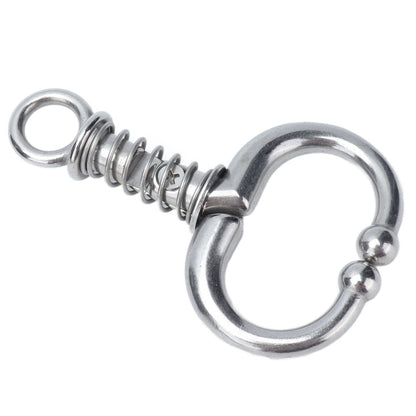 Cattle Nose Ring Stainless Steel Cattle Nose Clamp Bull Cow W Spring Nose Ring for FarmS - view 2