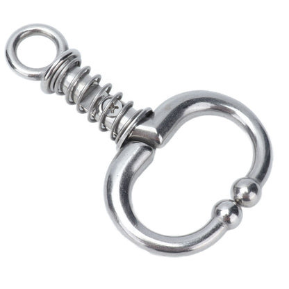 Cattle Nose Ring Stainless Steel Cattle Nose Clamp Bull Cow W Spring Nose Ring for FarmS - view 3