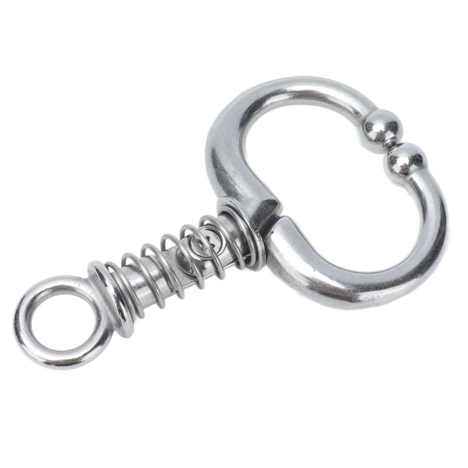 Cattle Nose Ring Stainless Steel Cattle Nose Clamp Bull Cow W Spring Nose Ring for FarmS - view 7