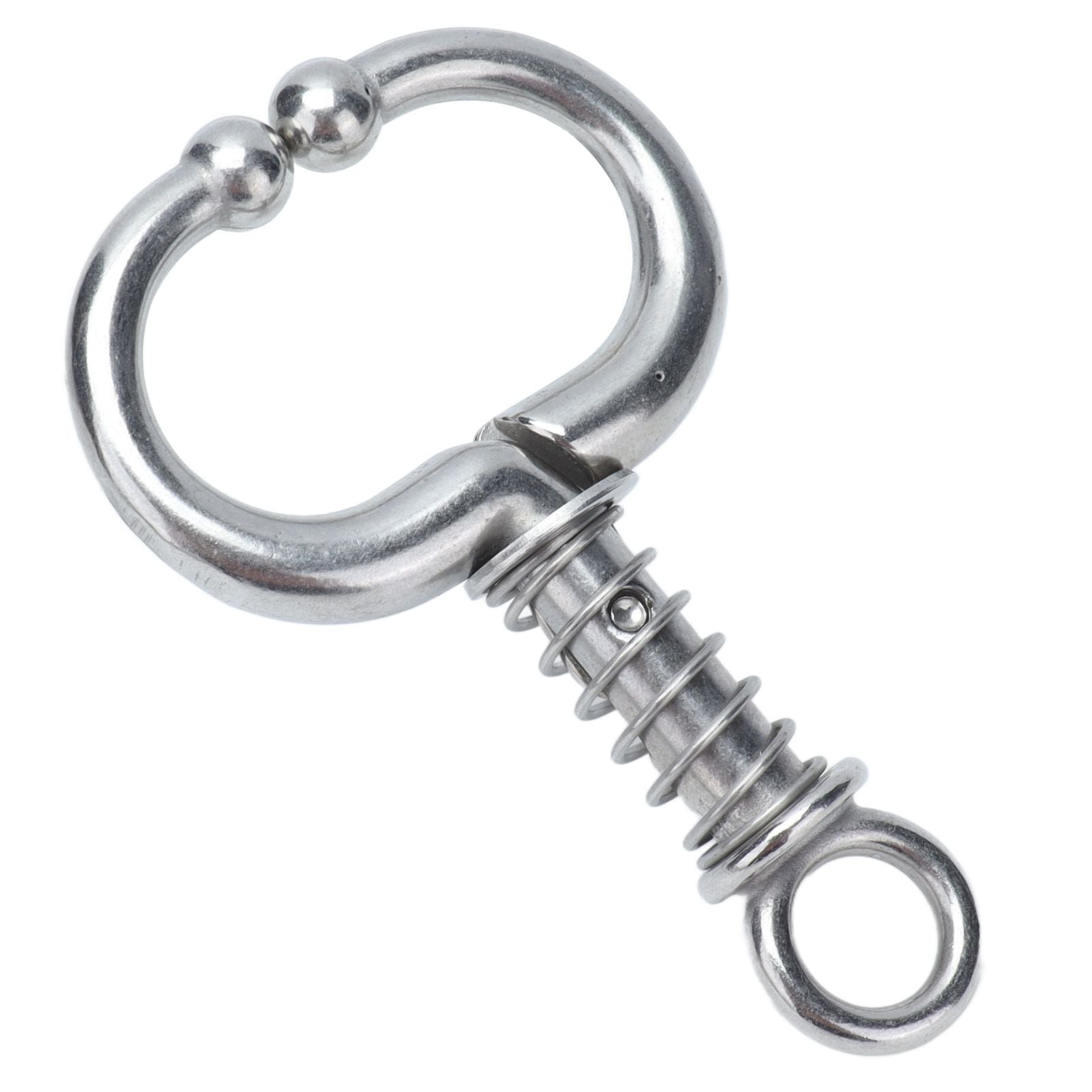 Cattle Nose Ring Stainless Steel Cattle Nose Clamp Bull Cow W Spring Nose Ring for FarmS - view 10