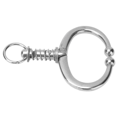 Cattle Nose Ring Stainless Steel Cattle Nose Clamp Bull Cow W Spring Nose Ring for FarmL - view 7